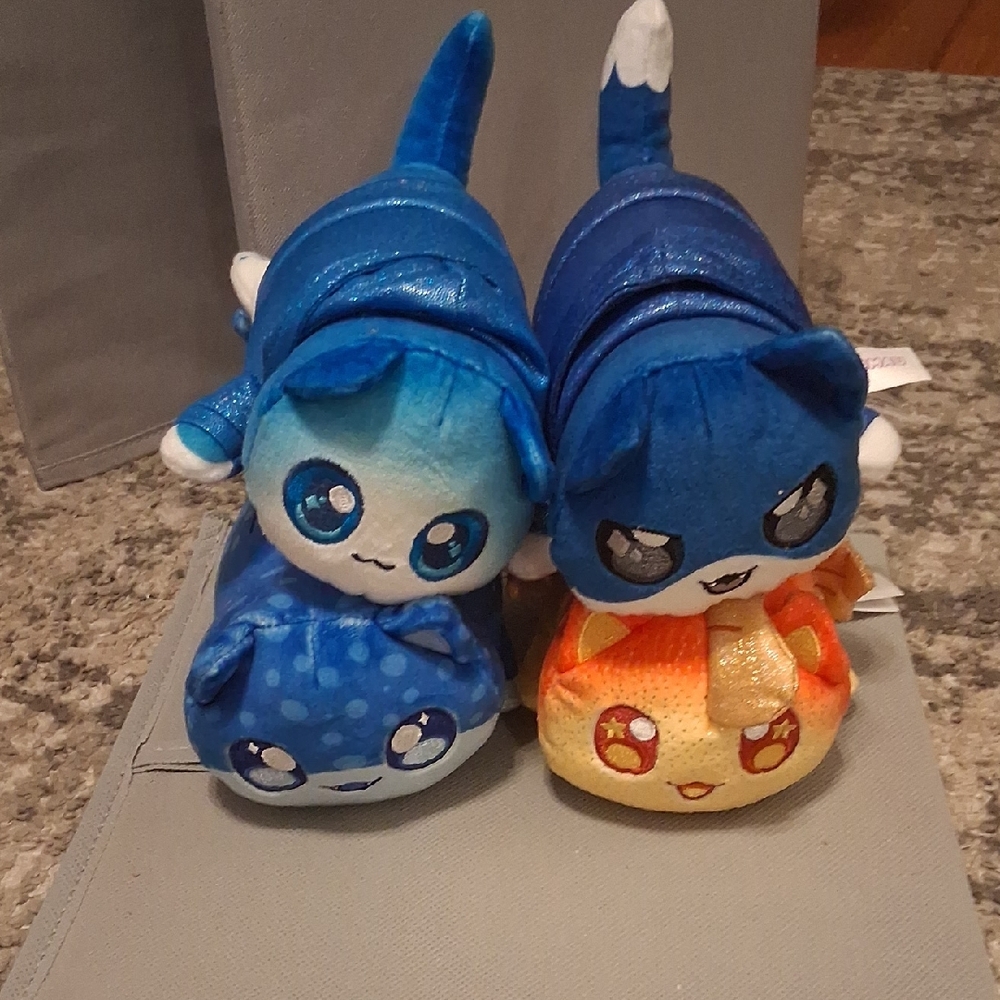 Blue and Orange Stuffed Animal Set